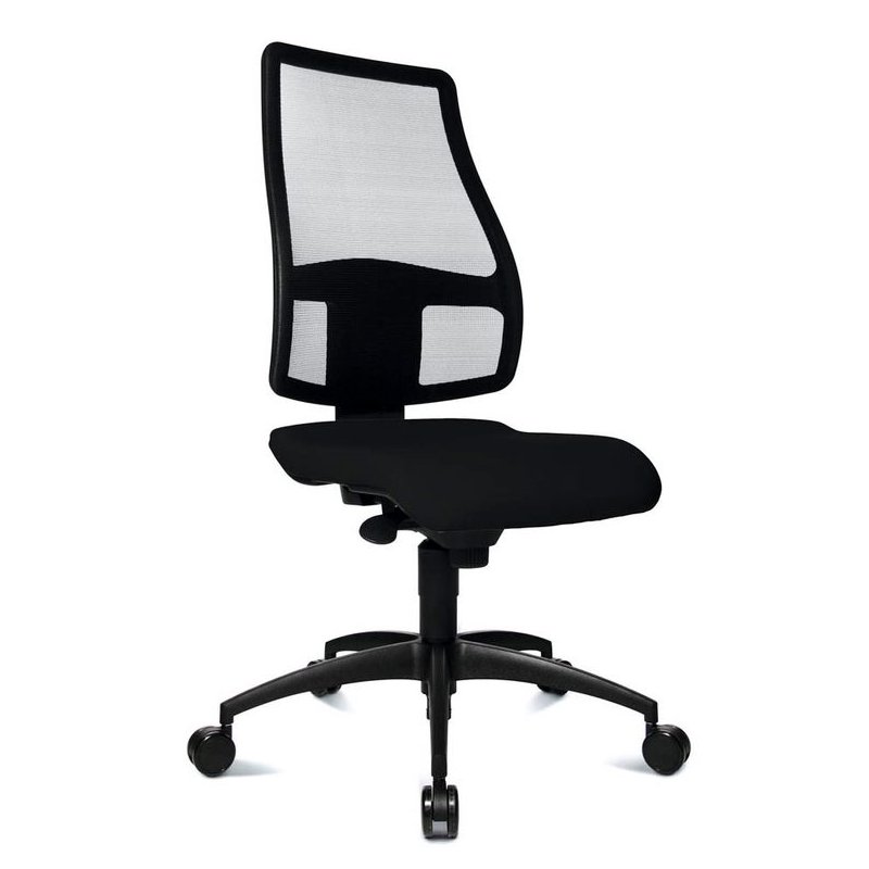 Topstar bureaustoel Synchro Net, rood, synchrone mechaniek, 110 kg draagkracht